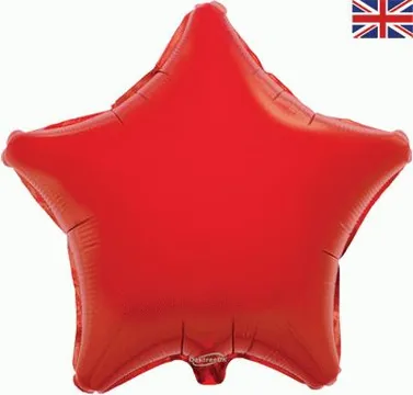 Oaktree Foil Balloon Red Star 19" (Loose)