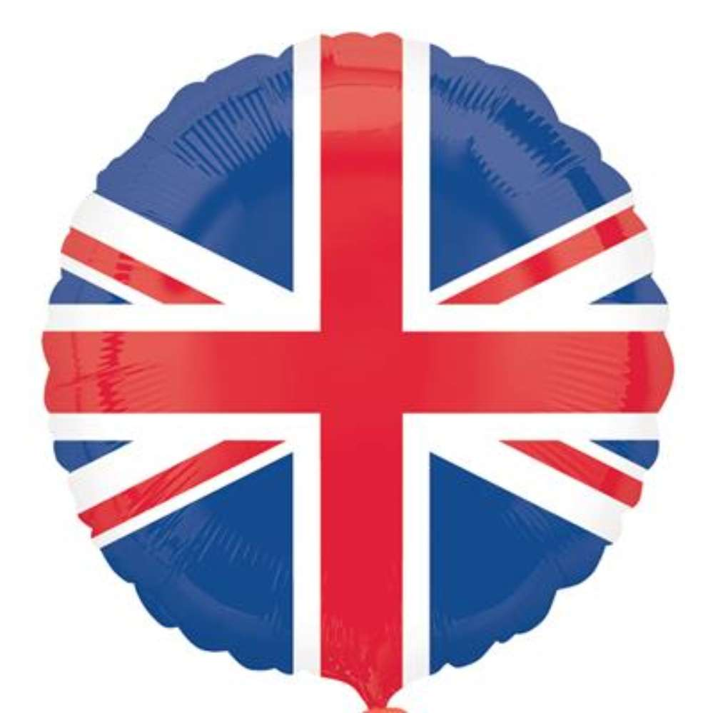 Anagram Foil Balloon 18" Round Great Britain Flag