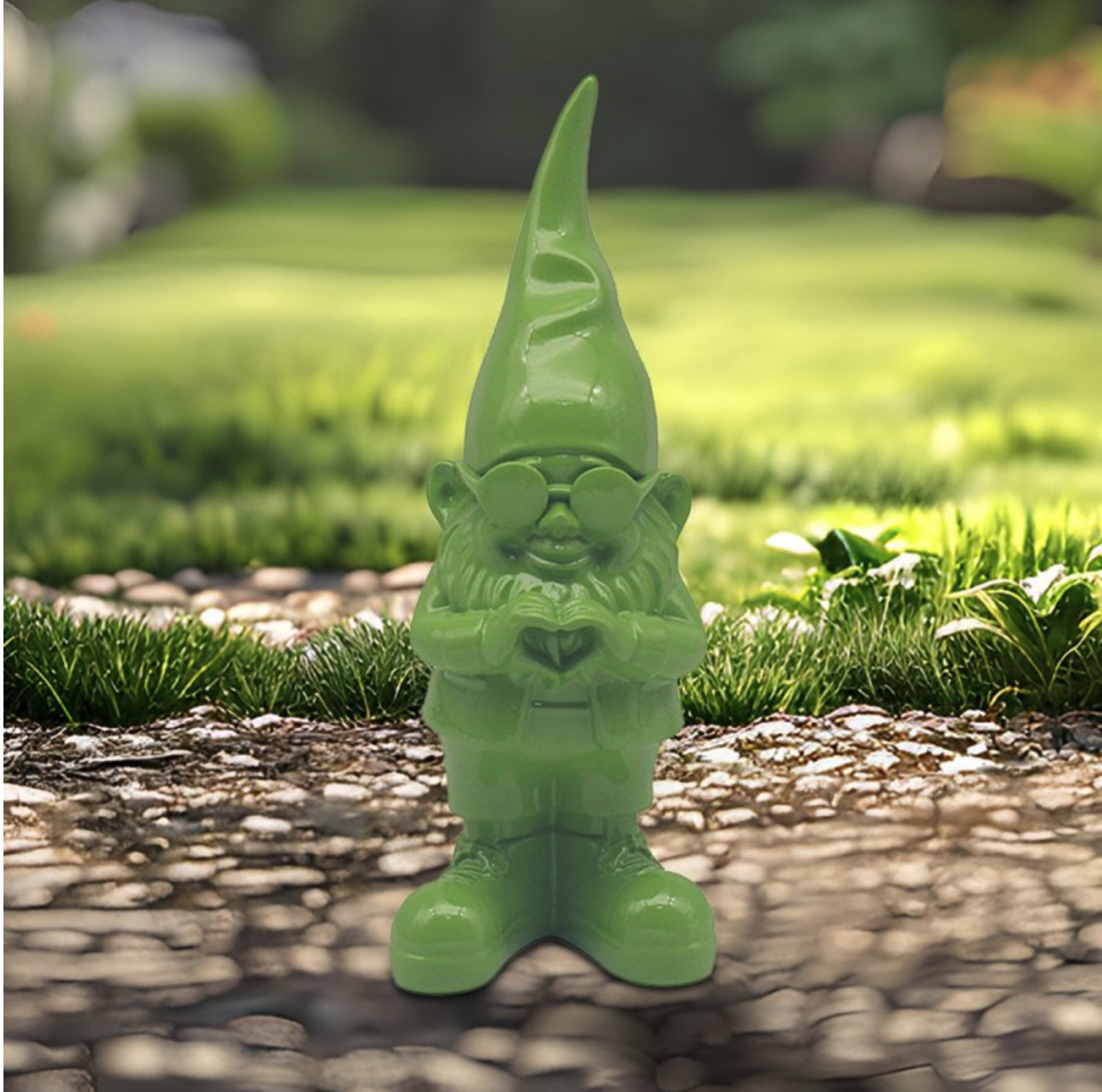 Statue Gnomes Behaving Badly Green 20cm