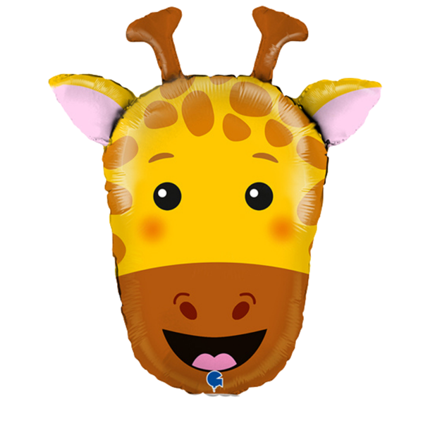 Giraffe Animal Head 29" Foil Balloon