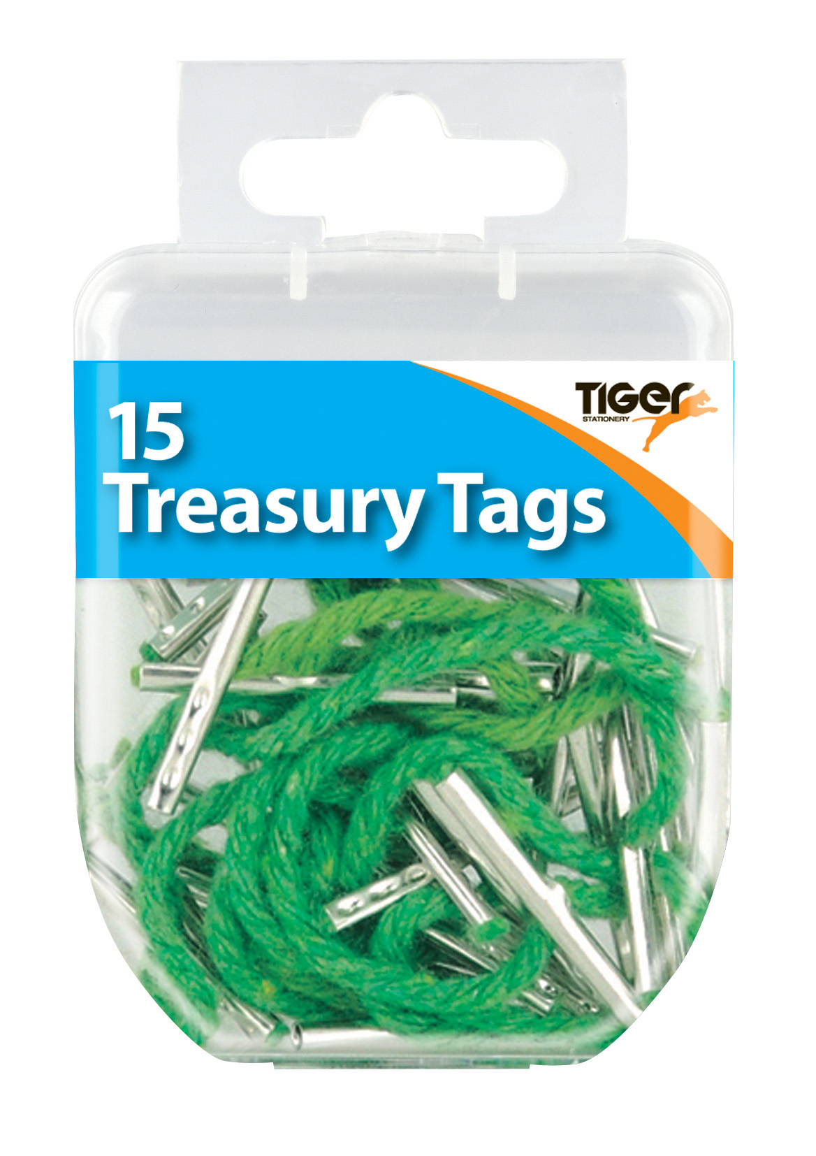 Tiger Stationery 10 Pack (10x15pcs) Treasury Tags