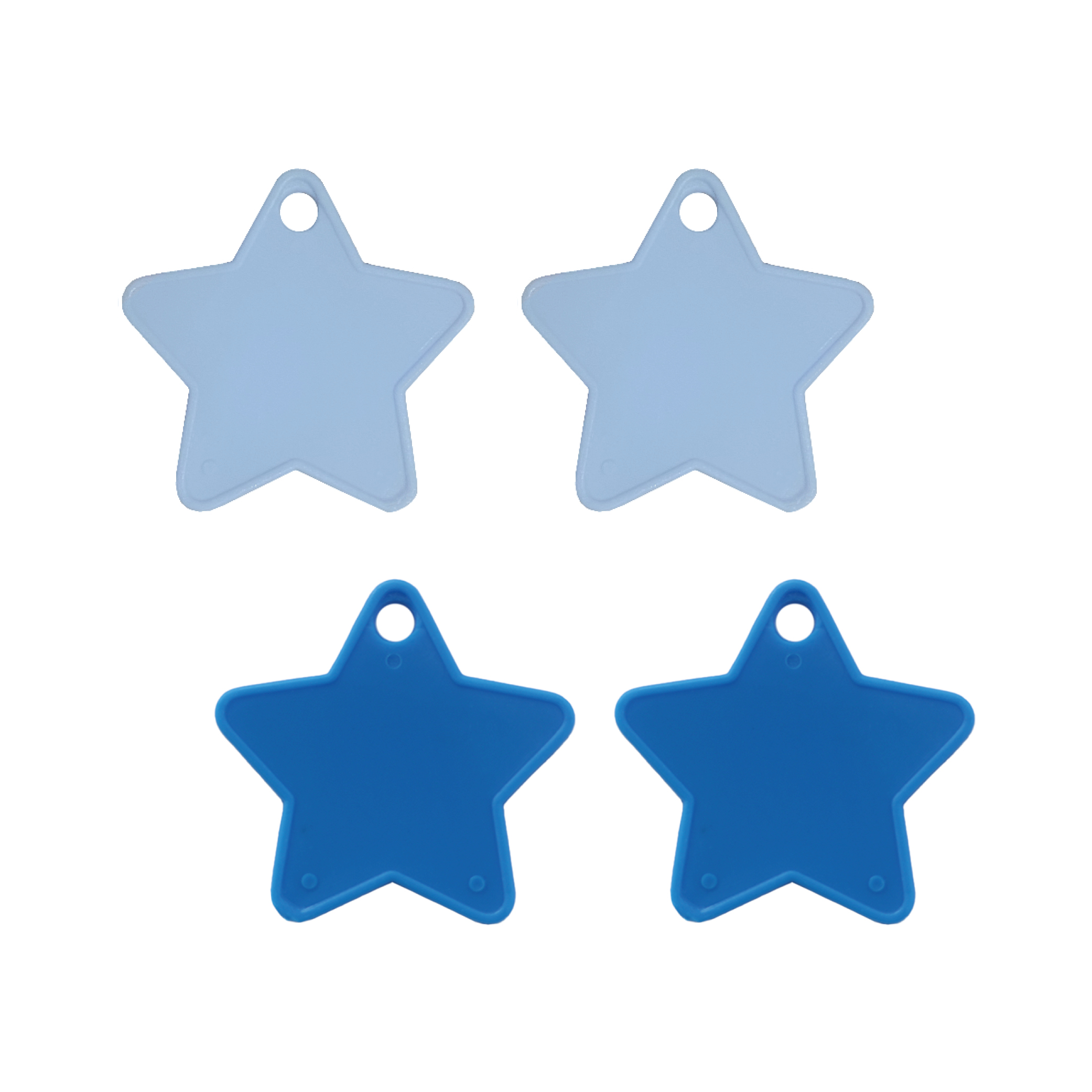 Sear 100 Pack Balloon Weights Star Blue/Pale Blue
