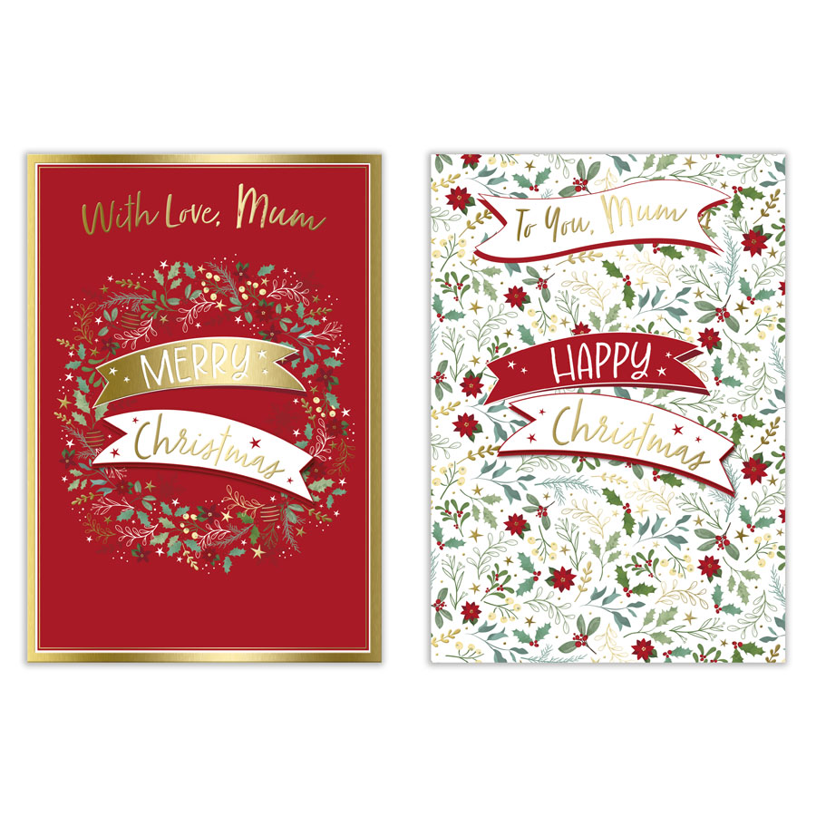 Poppyhill 12 Pack Cards C50 Christmas Mum