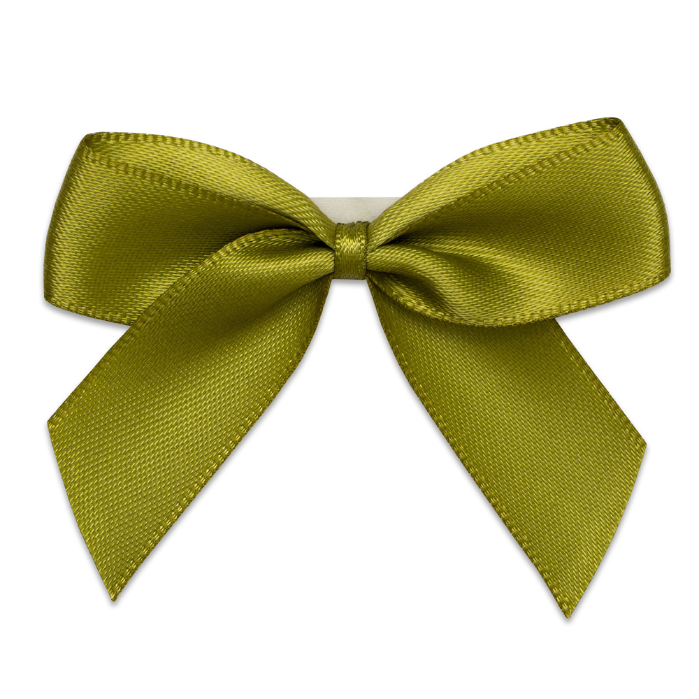 Italian Options 12 Pack Ribbon Bows Moss Green 5cm