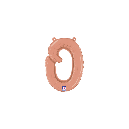 Grabo Foil Balloon Rose Gold 14" Letter O