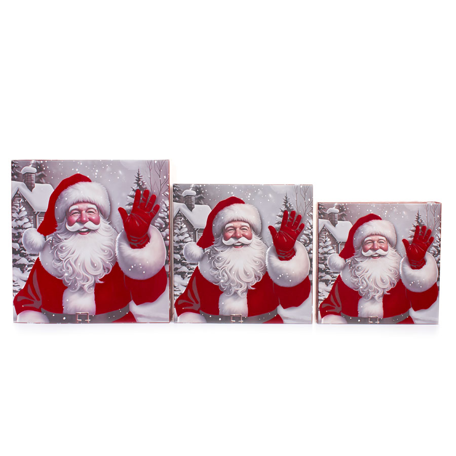Tulip Set of 3 Gift Boxes Santa Large