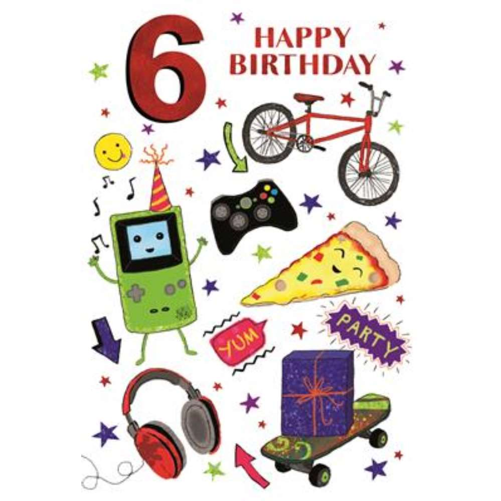 Simon Elvin C50 Birthday Age 6 6pk