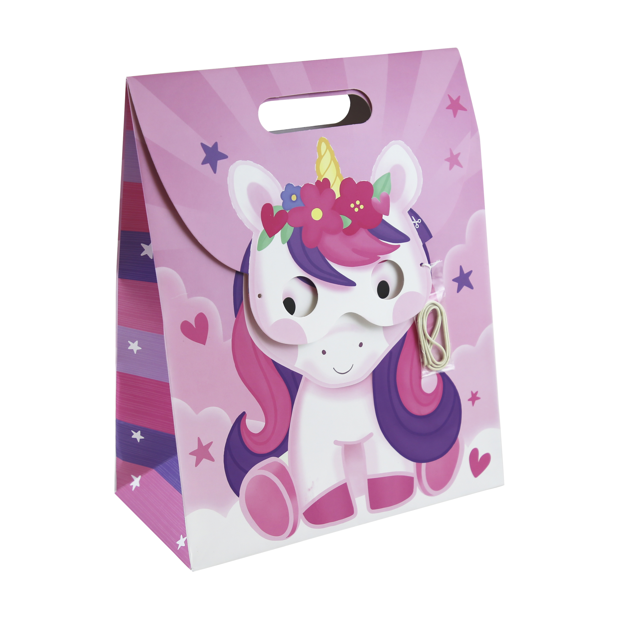 Unicorn Gift Bag With Mask 6pk