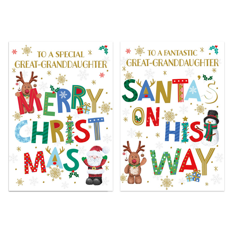 Poppyhill C50 Christmas Great-Granddaughter 12pk