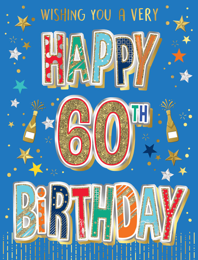 Regal 6 Pack Cards S8 Everyday Birthday Age 60