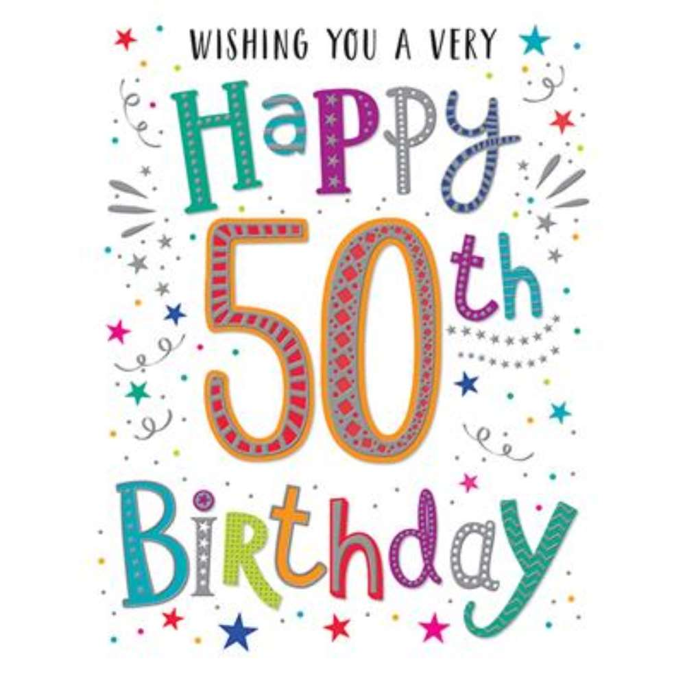 Regal 6 Pack Cards C50 Everyday Birthday Age 50