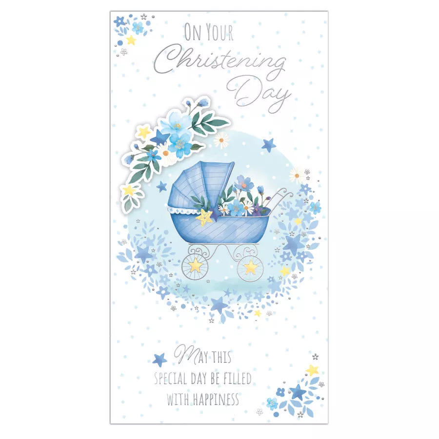 Prelude 6 Pack Christening Open Cards featuring elegant religious designs and space for personalized messages.
