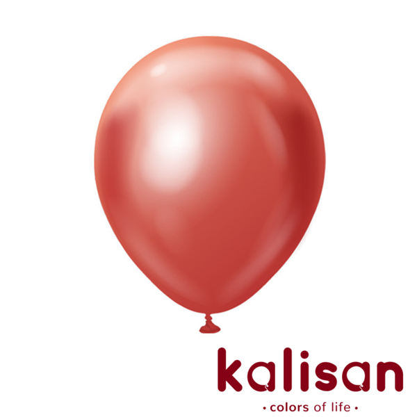 Kalisan Mirror Red 12" Latex Balloons 50pk