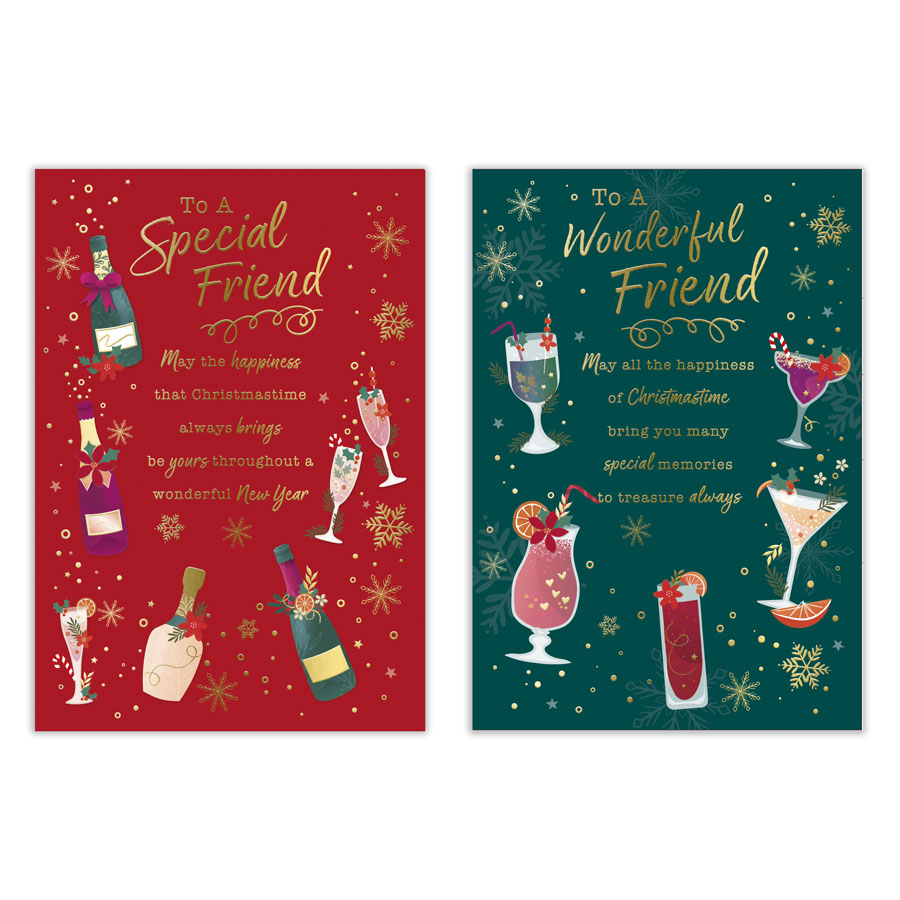 Poppyhill 12 Pack Cards C50 Christmas Friend
