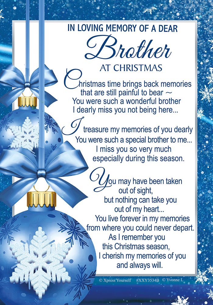 Xpress Yourself Memorial Christmas Brother 6pk