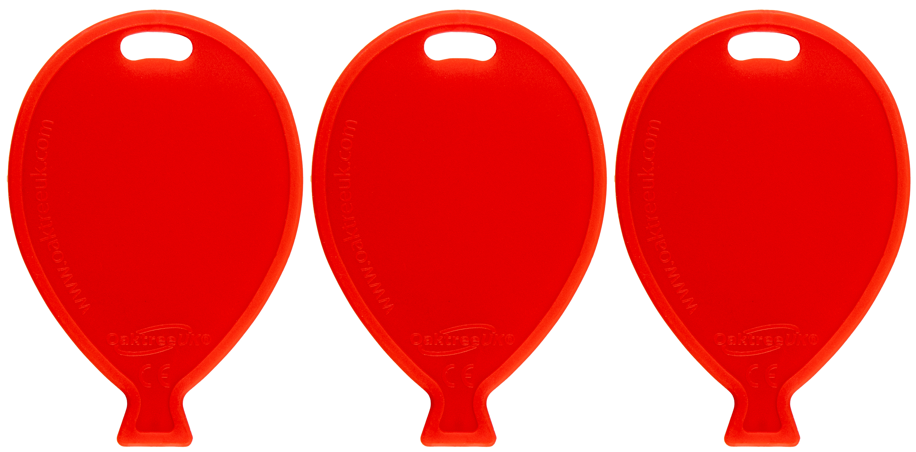 Oaktree 50 Pack Balloon Shaped Weight Red
