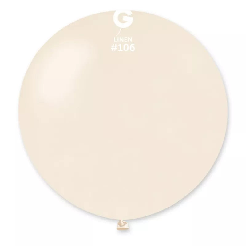 Gemar Latex Balloon Linen 30-inch decorator latex balloon in vibrant orange, ready for celebration or event decoration.