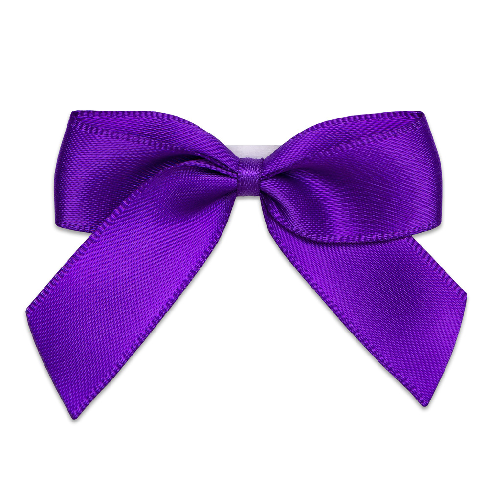 Italian Options 12 Pack Ribbon Bows Purple 5cm