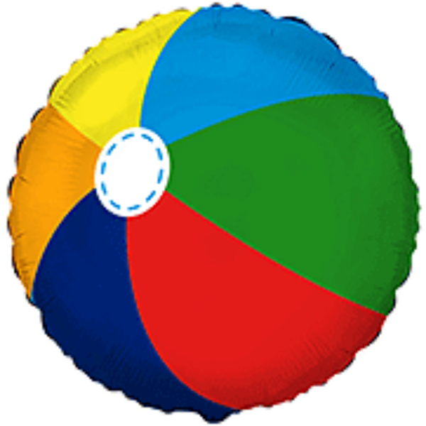 Summer Beach Ball 18" Foil Balloon