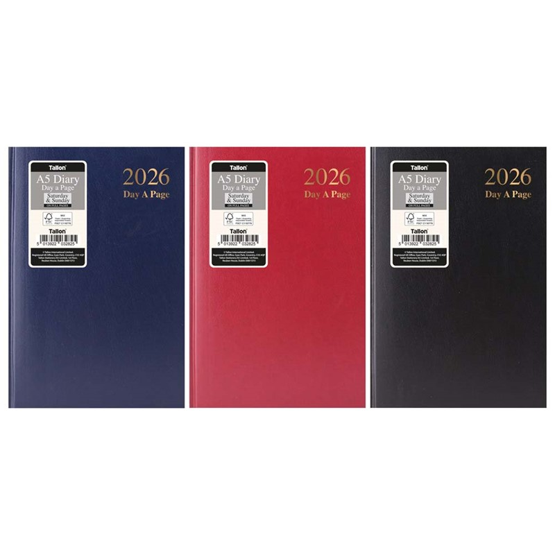 Diary A5 DAP Value Casebound 2027 5pk