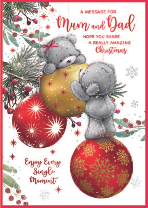 Simon Elvin 6 Pack Cards C90 Christmas Mum & Dad