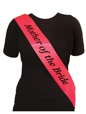 Henbrandt Sash Mother Of The Bride Hot Pink