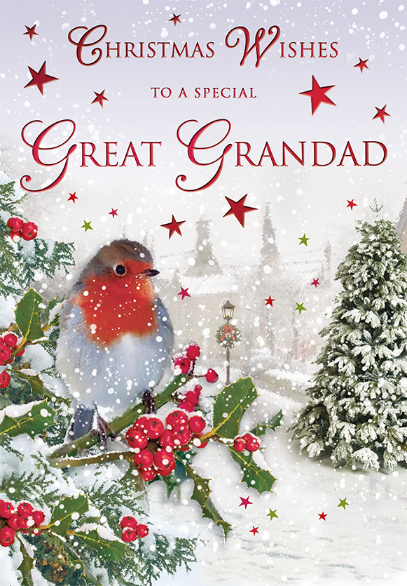 Regal 6 Pack C75 Cards Christmas Great-Grandad