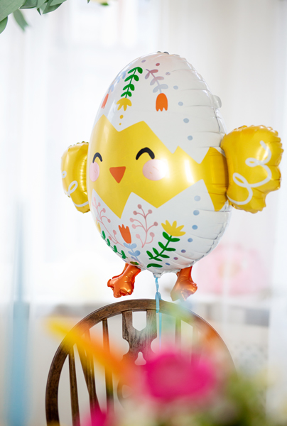 Easter Chick In Egg 22" Foil Balloon