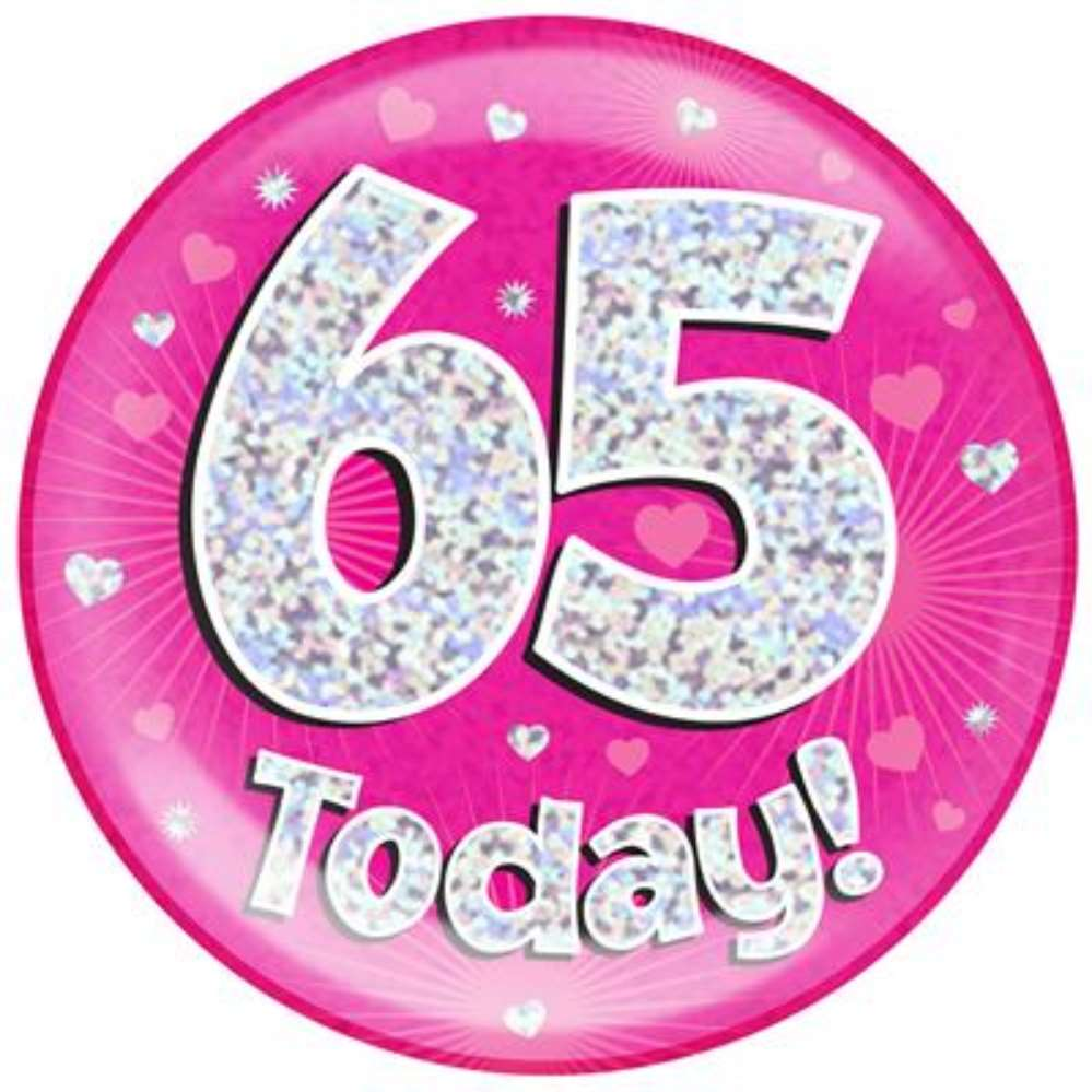 Oaktree Badge 65 Today Pink Jumbo 6