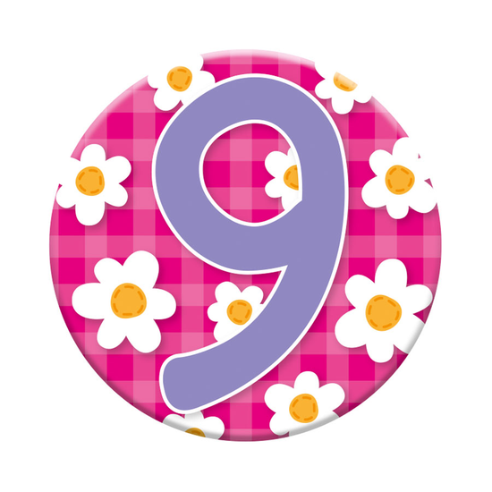 Small Badges Age 9 Female 6pk
