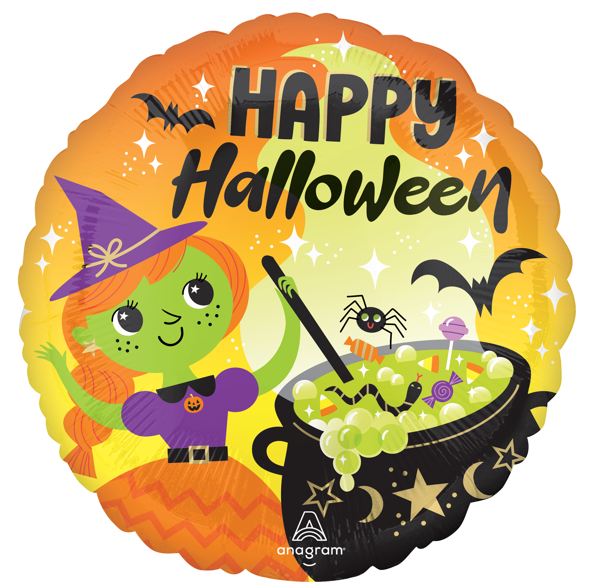 Anagram Foil Balloon Witches Brew 18"