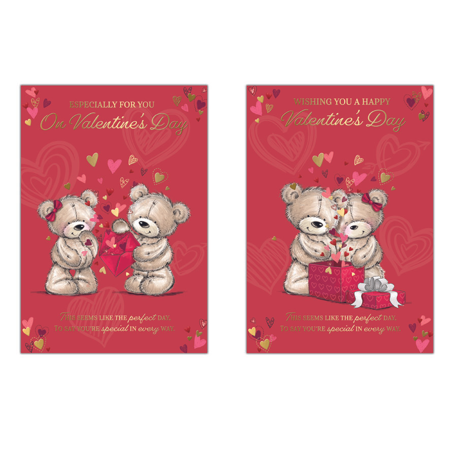 Poppyhill 12 Pack Cards Valentine's Day C50 Open