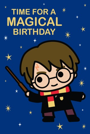 Hallmark 6 Pack Cards C32 Birthday Harry Potter