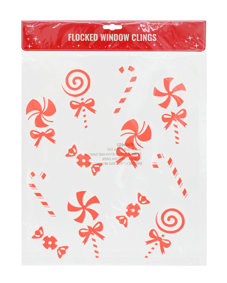 Uncle Bills Window Clings Christmas Candy