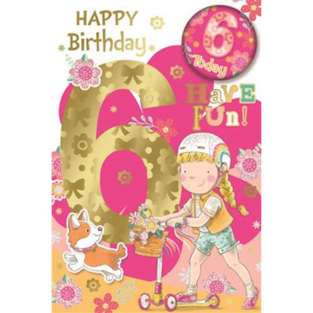 Xpress Yourself C75 Birthday Age 6 6pk