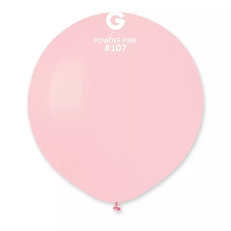 Pink Gemar 25-pack 19-inch latex decorator balloons displayed, perfect for party decoration and celebrations.