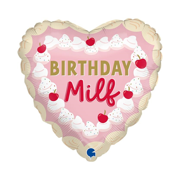 Grabo Birthday Milf 18" Foil Balloon