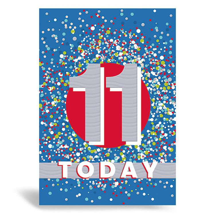 Prelude Pzazzle C50 Birthday Age 11 6pk