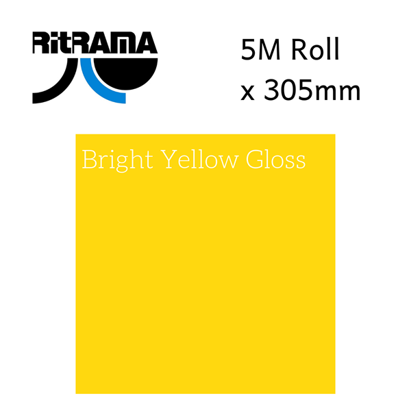 Ritrama Vinyl Gloss Bright Yellow 305mm x 5m