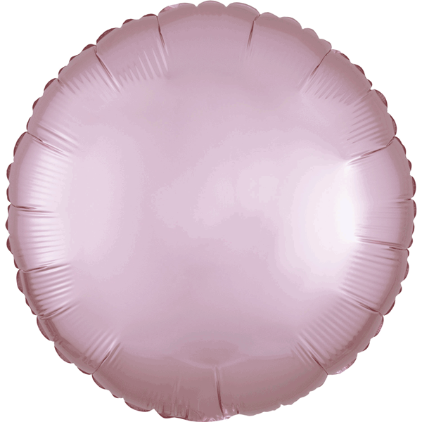 Anagram Satin Luxe Pastel Pink 18" Round Foil