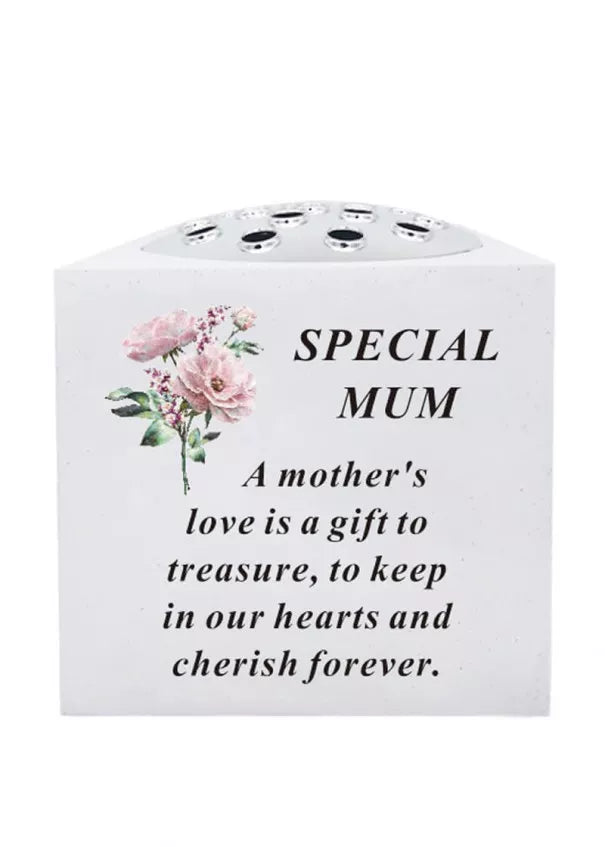 David Fischoff Rose Bowl floral mum keepsake with detailed floral design in a small decorative bowl.