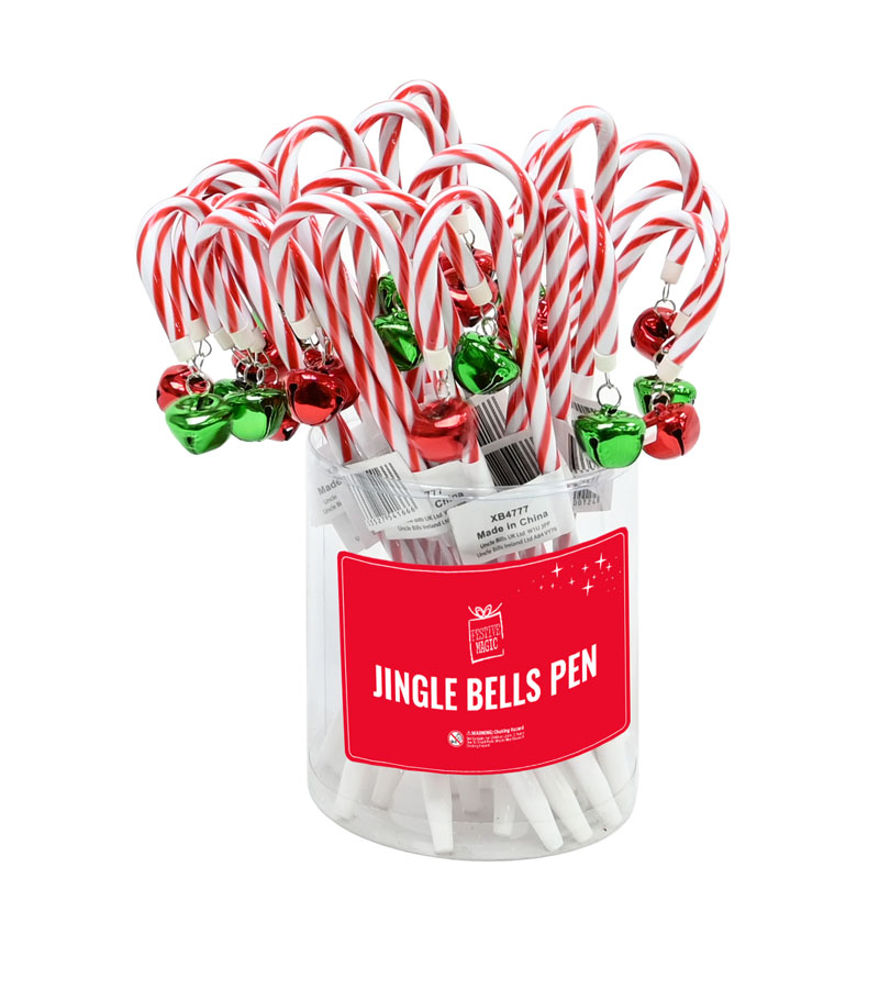 Uncle Bills Pen Candy Cane With Bell 20cm