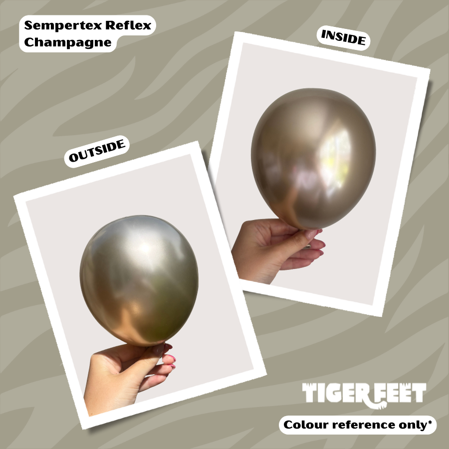 Sempertex Reflex Champagne 5" Latex Balloons 50pk