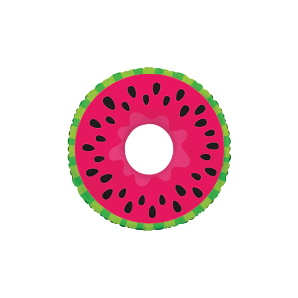 CTI Foil Balloon Watermelon Rubber Ring 10"