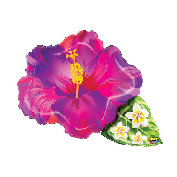 Grabo Purple Hibiscus 38" Foil Balloon