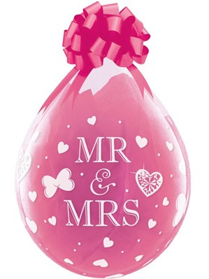 Qualatex Mr & Mrs 18" Stuffing Balloon 25pk