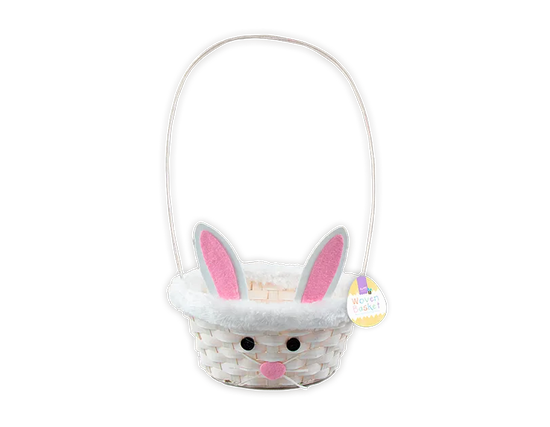 Gem Imports 12 Pack Basket Woven Easter Bunny