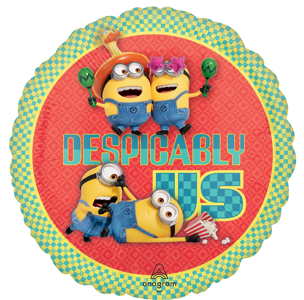 Anagram Despicable Me 4 18" Round Foil Balloon
