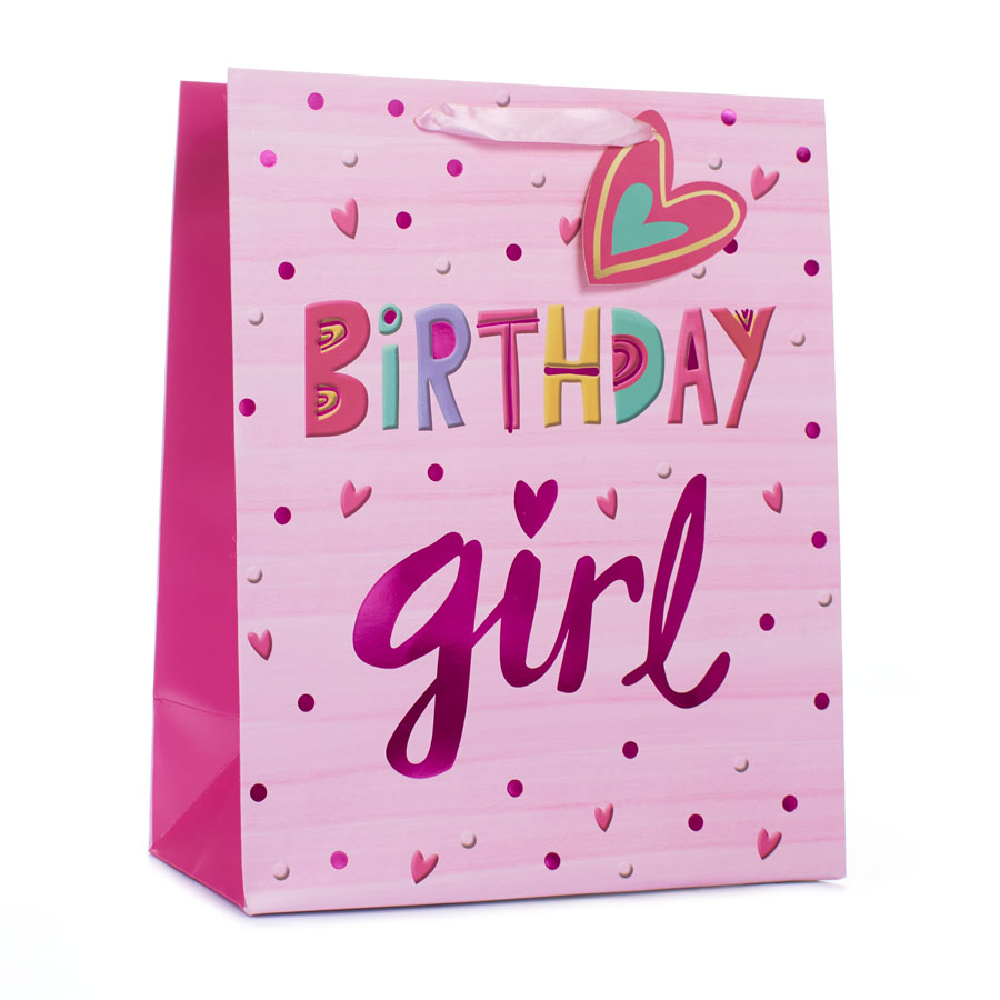 Tiger Feet Gift Bag Birthday Girl Extra Large 6pk