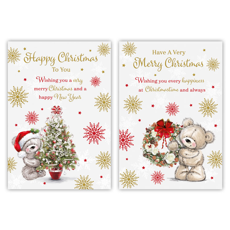 Poppyhill 12 Pack Cards C50 Christmas Open Cute